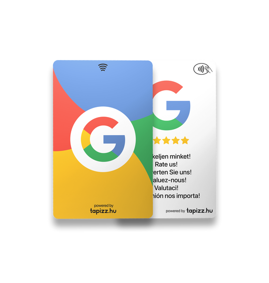 Google értékelésgyűjtő kártya